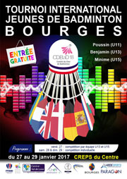 Hier ist das Turnierplakat Bourges 2017 zu sehen