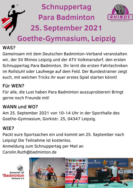 Schnuppertag Leipzig - Poster
