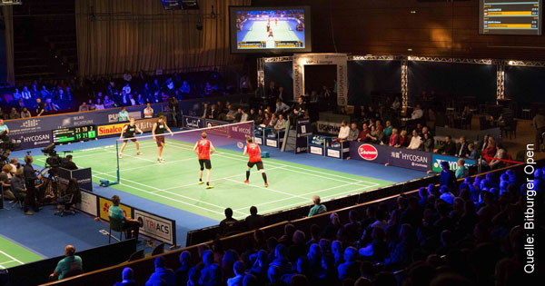 Blick in die Halle der Bitburger Open