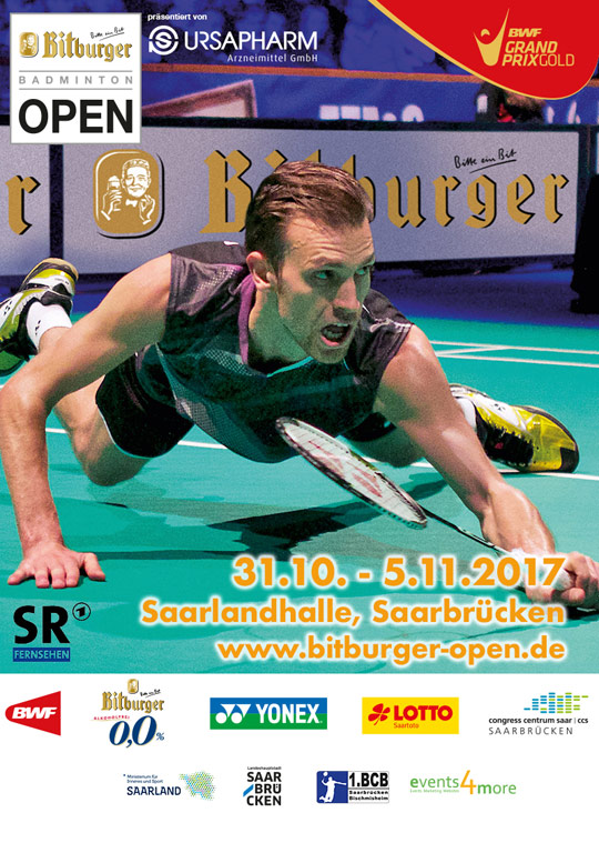Veranstaltungsplakat der Bitburger Open 2017