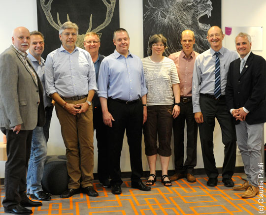 Das aktuelle Präsidium des DBV. V.l.: Ulrich Schaaf, Roland Herres, Ralf Michaelis, Frank Liedke, Thomas Born, Dr. Pia Hermanns, Detlef Poste, Karl-Heinz Zwiebler, Uwe Gredner.